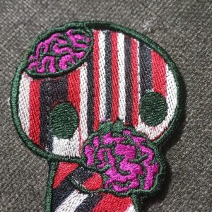 Baby zombie stripe red patch