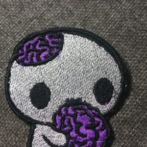 Baby zombie silver and purple  patch